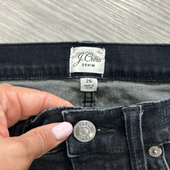 J.crew • 9" high-rise toothpick jean in Charcoal wash size 26 - Picture 8 of 12